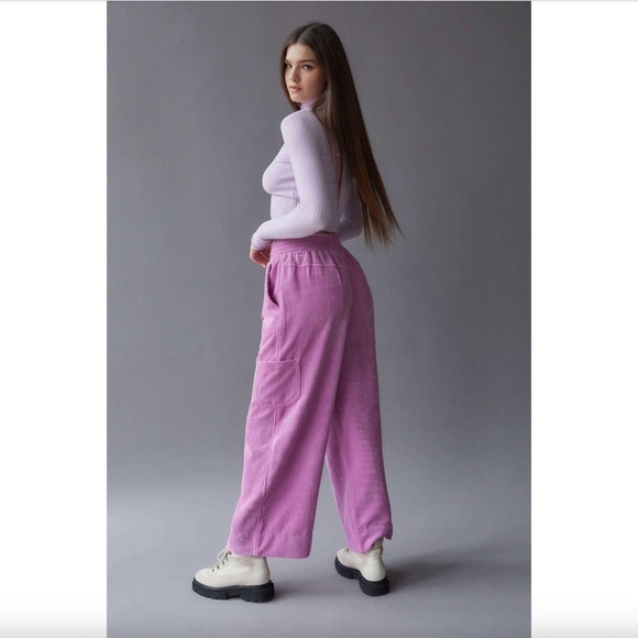 NWT UO Drapey Corduroy Wide Leg Pants - Picture 2 of 9